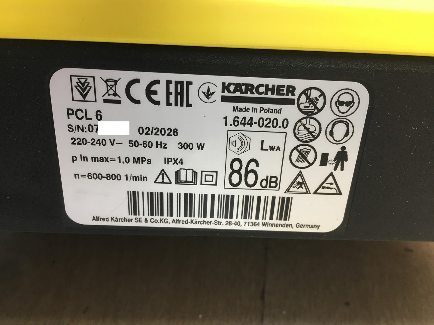 Kärcher Terrassenreiniger PCL 6 (1.644-020.0), I38302
