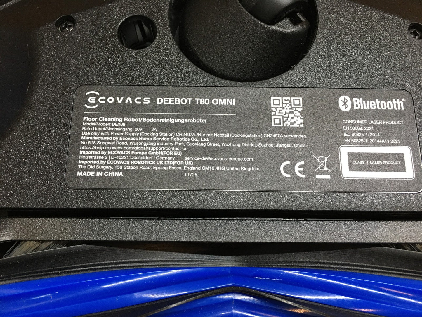 Ecovacs Deebot T80 Omni Saugroboter mit Wischfunktion DEX68, schwarz, I39954