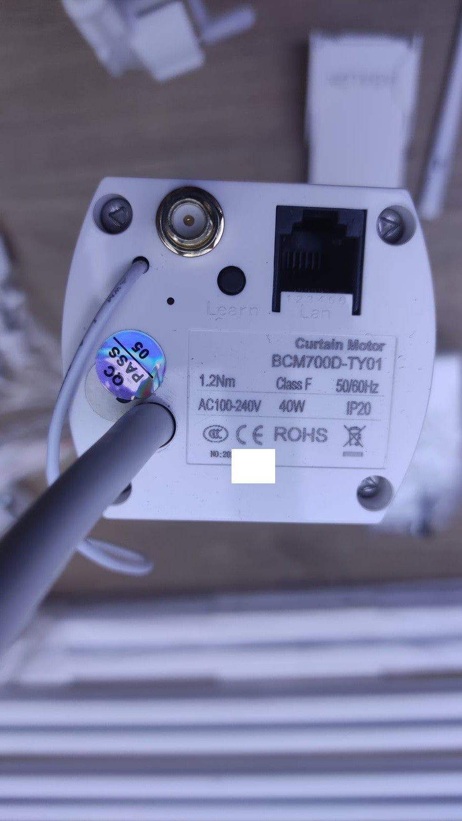 ABALON S-Wave BCM700D-TY01 Elektrische Gardinenschiene, WLAN-Motor, 3 Meter