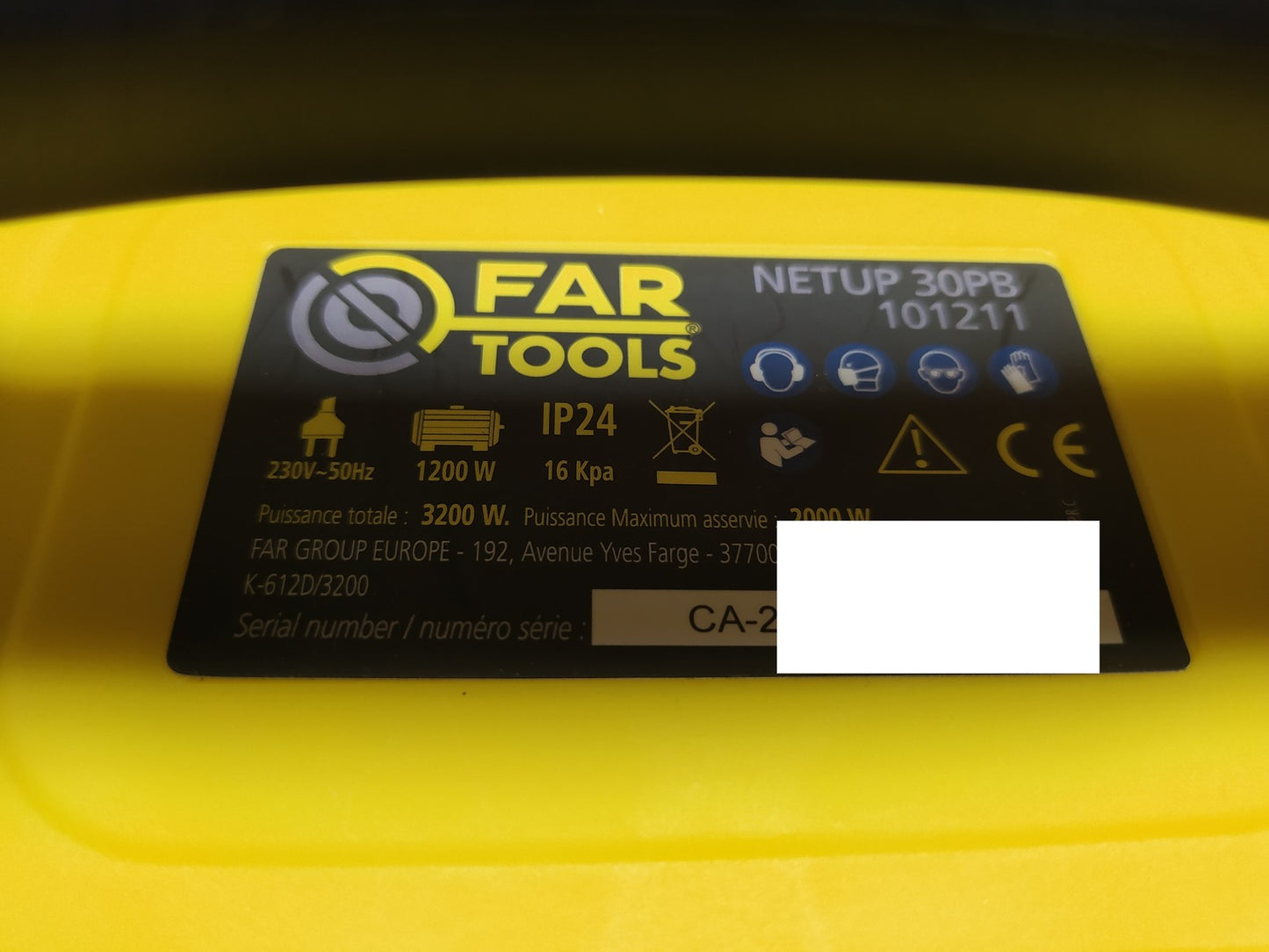 Fartools NETUP 30PB Nass-/Trockenstaubsauger, 1200 W, I37484