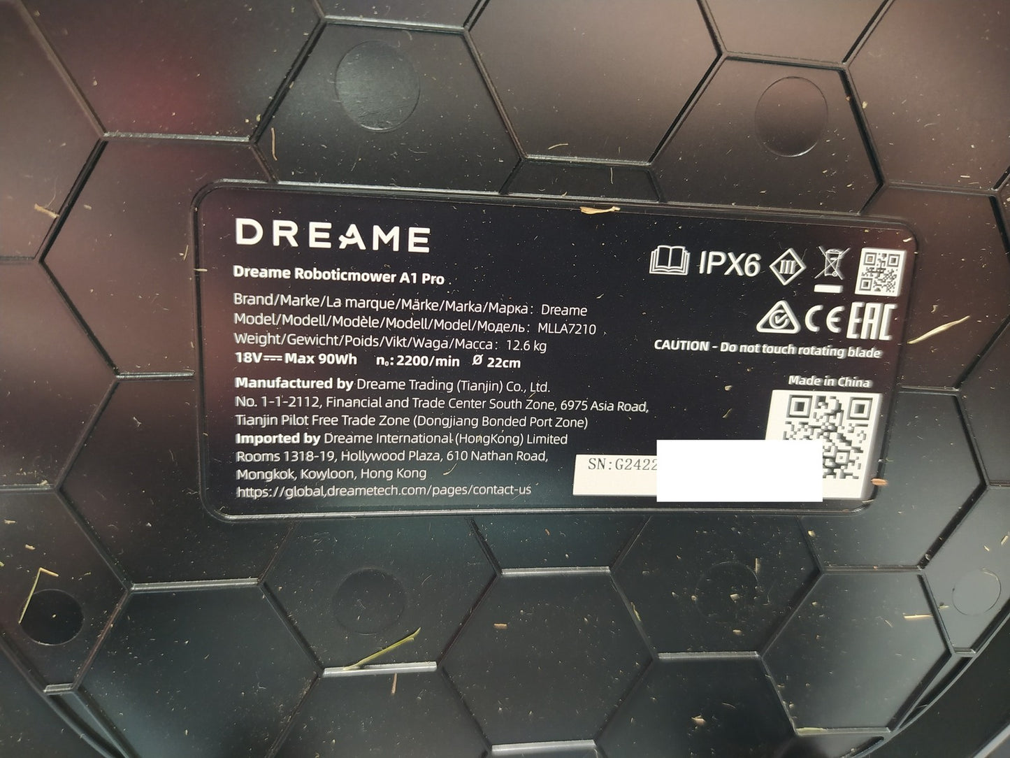 DREAME Intelligenter Mähroboter A1 Pro bis 2000m² 3D Sensor (MLLA7210) I37742