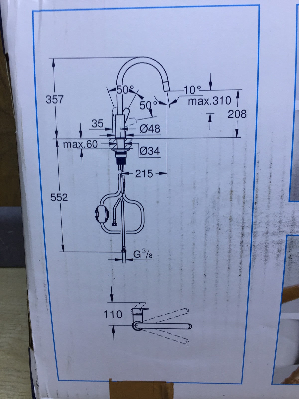 GROHE StartEdge single-lever kitchen faucet (30550000), faucet, I30322