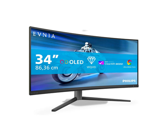 Philips Evnia 34M2C6500 Monitor: 34″ QD-OLED/175 Hz