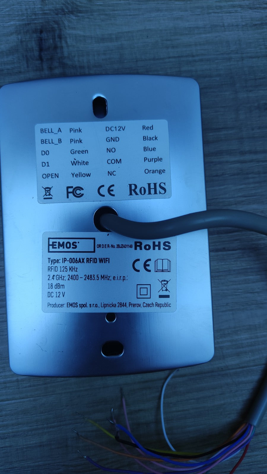 EMOS Gosmart Zugangskontrolle-Tastatur, I34432
