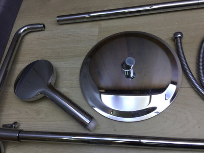 Ibergrif M21810 Duschsystem mit Thermostat, Chrom, Silber, I27320