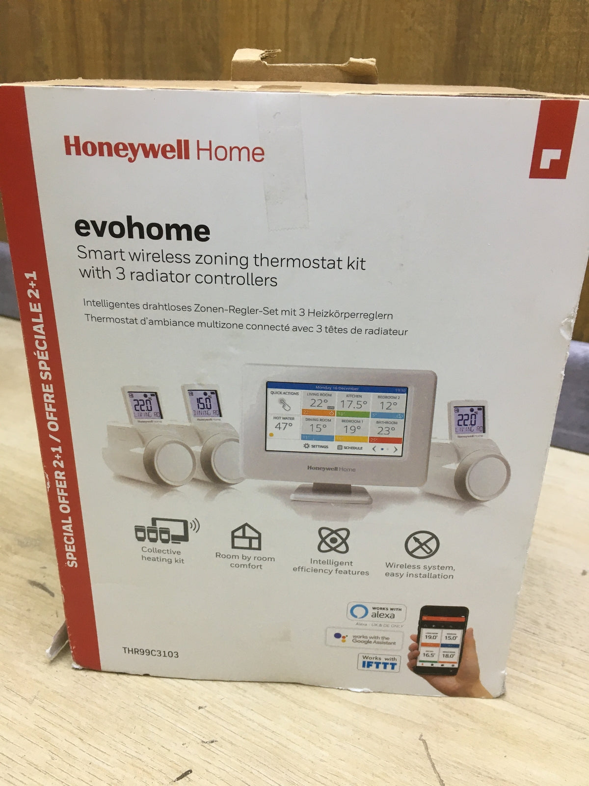 Honeywell Home evohome Wi-Fi Starter Paket THR99C3103, I31451
