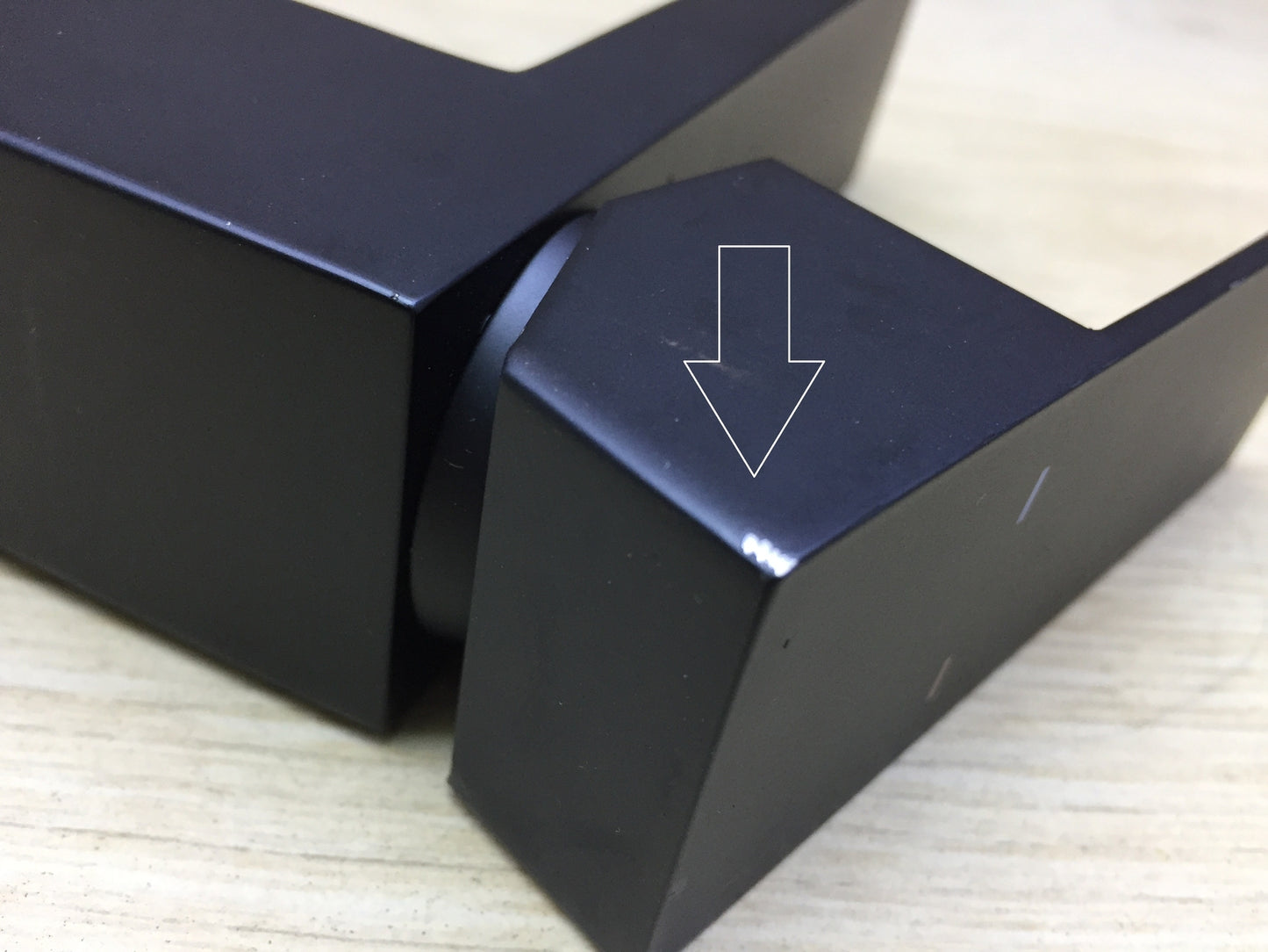 Faustina Waschtischarmatur eckig, Wasserhahn, schwarz, I22125