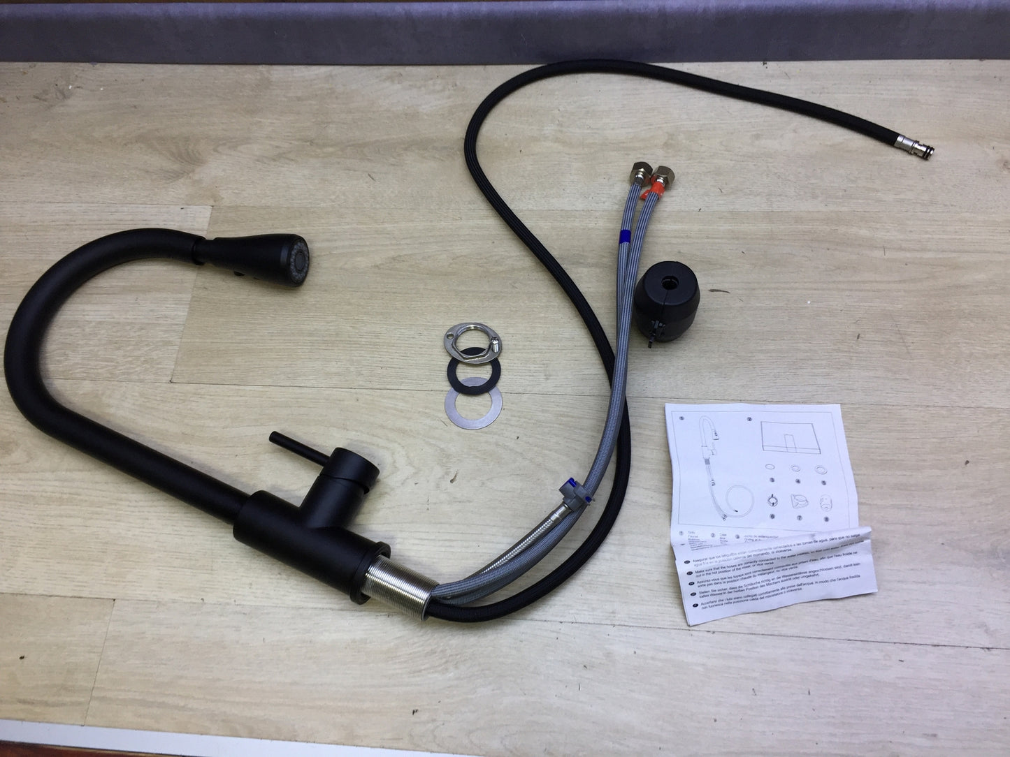 Ibergrif M22136B Küchenarmatur, Wasserhahn Küche Ausziehbar, Edelstahl, I25919