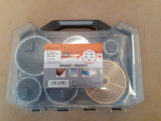 Smartool 982229 Bohrkrone-Satz, dickkerbig, 7 tlg. Y10444