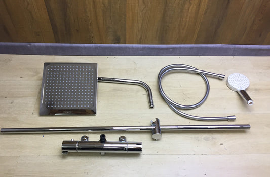 Hansgrohe Crometta E 240 shower system 27271000, 2 spray modes, chrome, I32974 