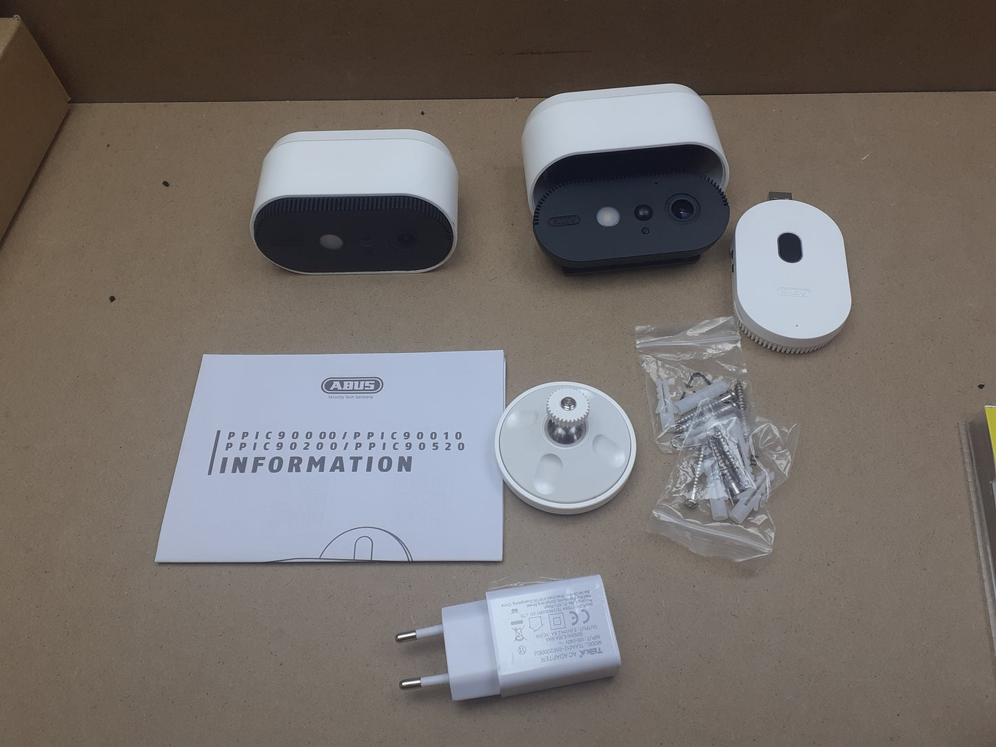 ABUS Akku-Überwachungskamera PPIC90200 2er-Set WLAN HD Kamera, I07071