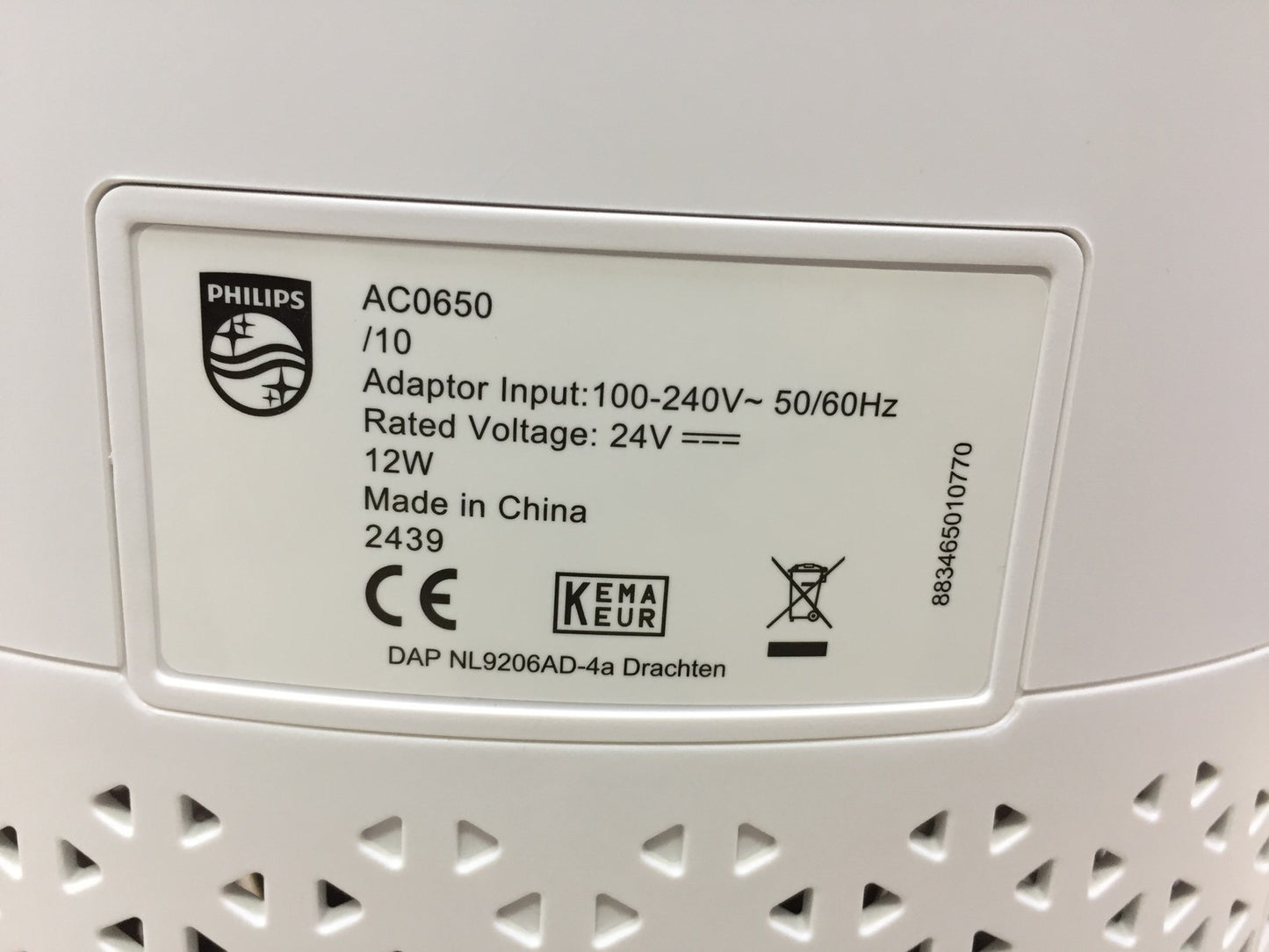 Philips AC0650/10 Luftreiniger 600 Serie, für Räume bis zu 44m2, I34218