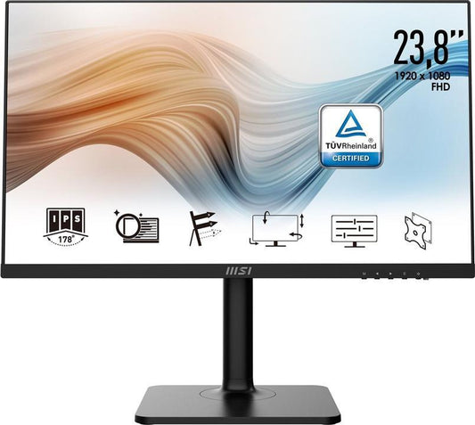 MSI Modern MD241P Monitor 23.8" FHD 1920x1080 HDMI USB-C 75Hz Speakers 