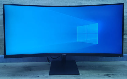 HP Omen 34c Gaming Monitor 34" WQHD 3440x1440 VA HDR AMD FreeSync 165Hz 1ms 