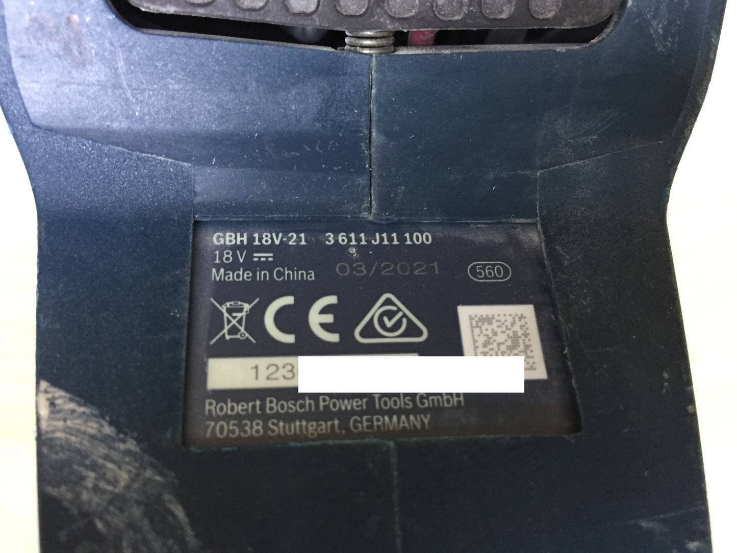 Bosch Professional Akku Bohrhammer GBH 18V-21, ohne 2x Akku 5,0Ah, I33290