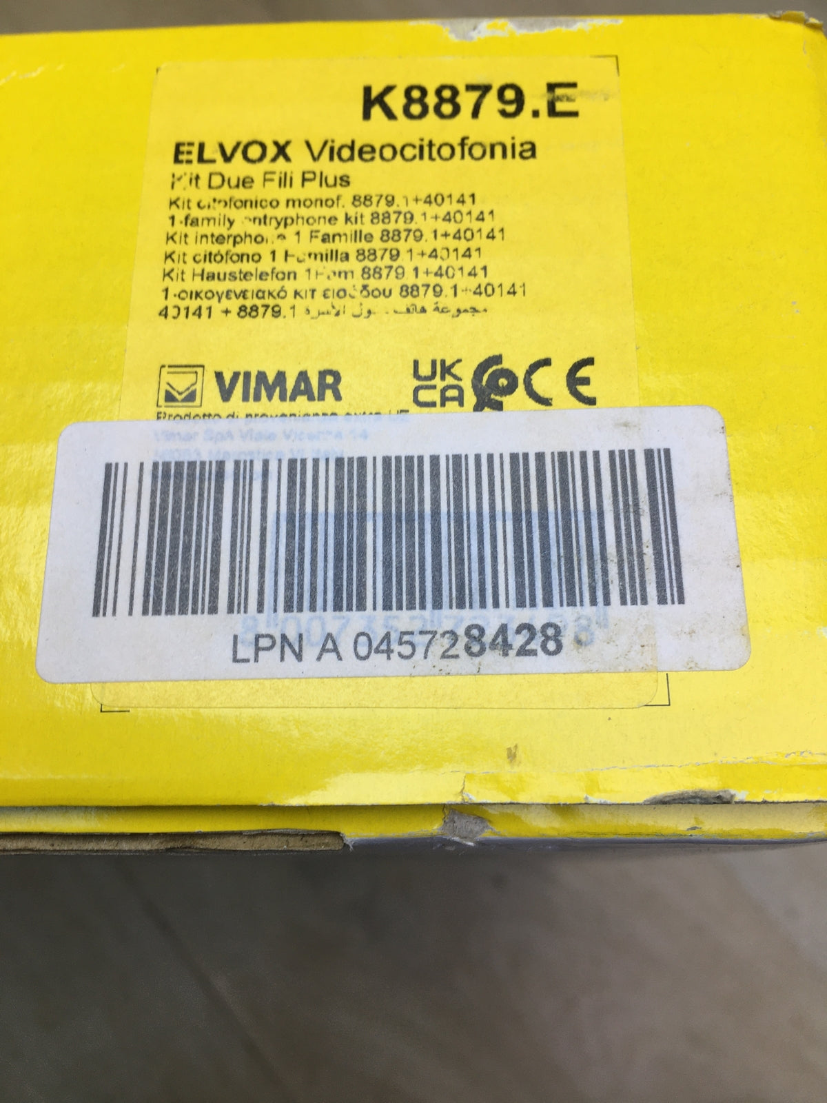 VIMAR K8879.E 2-wire intercom, I31390