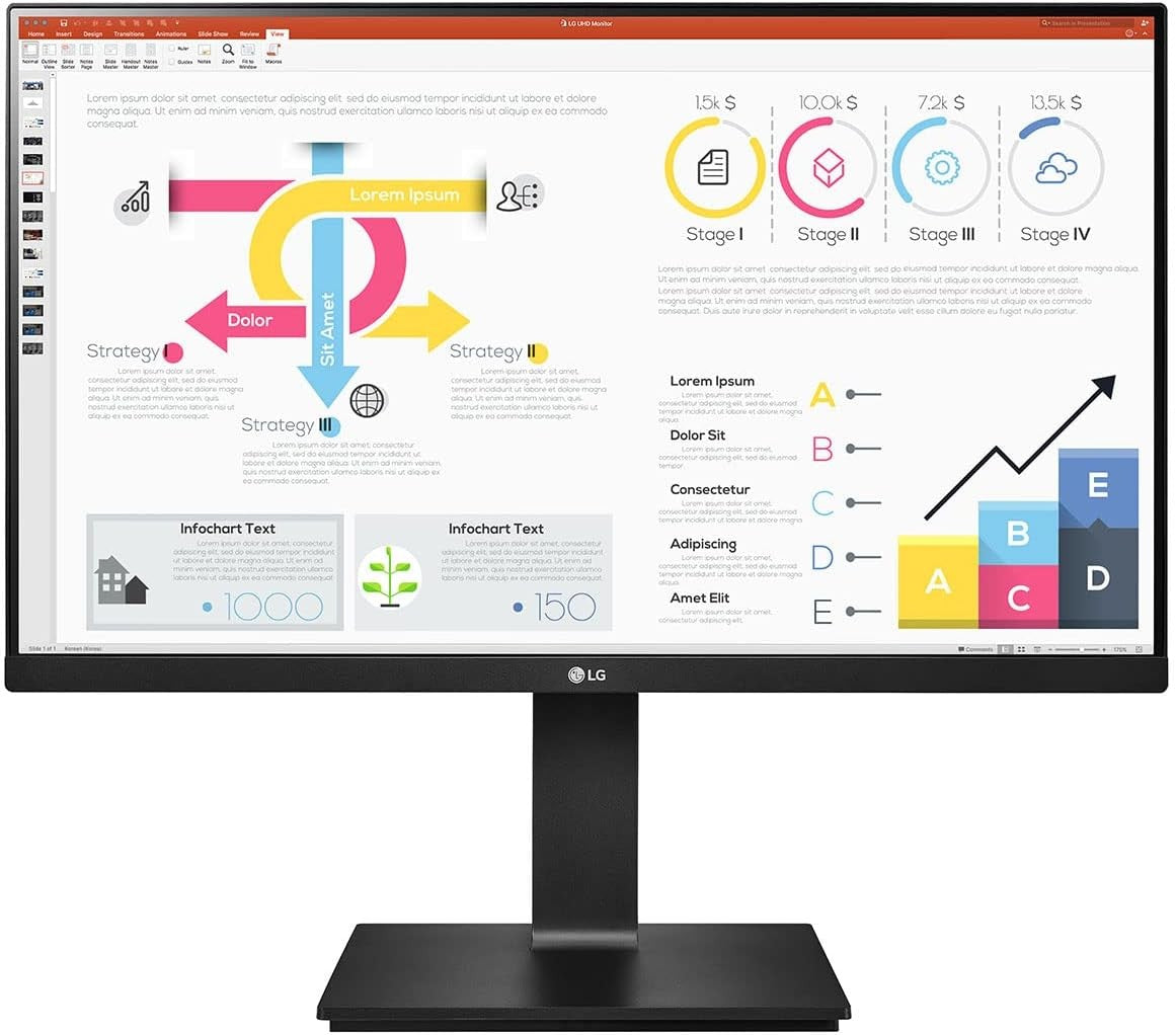 LG 24QP750P-B Monitor 23.8" WQHD 2560x1440 HDR10 DP HDMI USB-C AMD FreeSync 75Hz