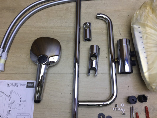 GROHE Vitalio 250 shower system with diverter (26698001), water-saving, I33057