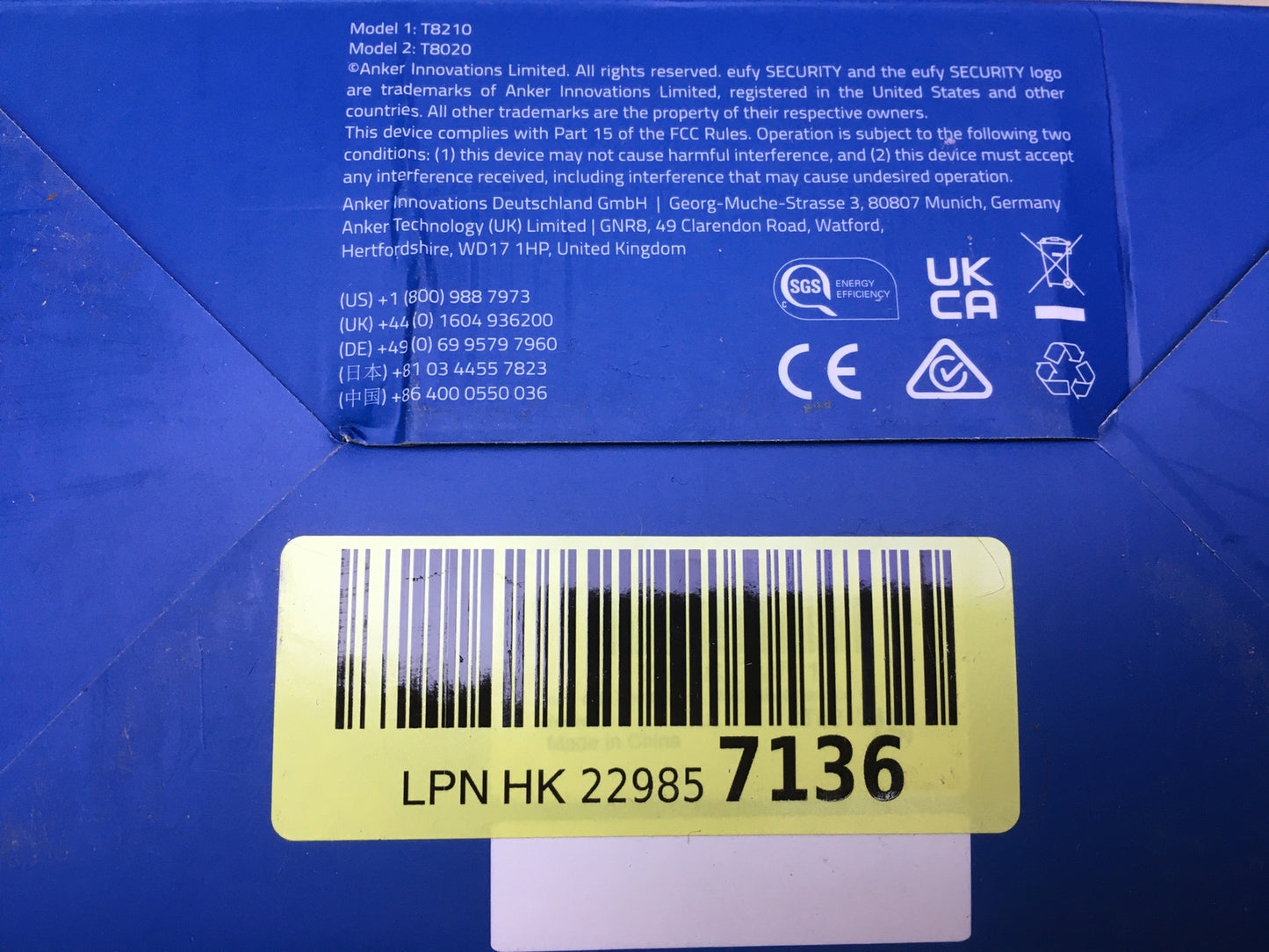 eufy Security Video-Türklingel 2K HD Resolution I31455