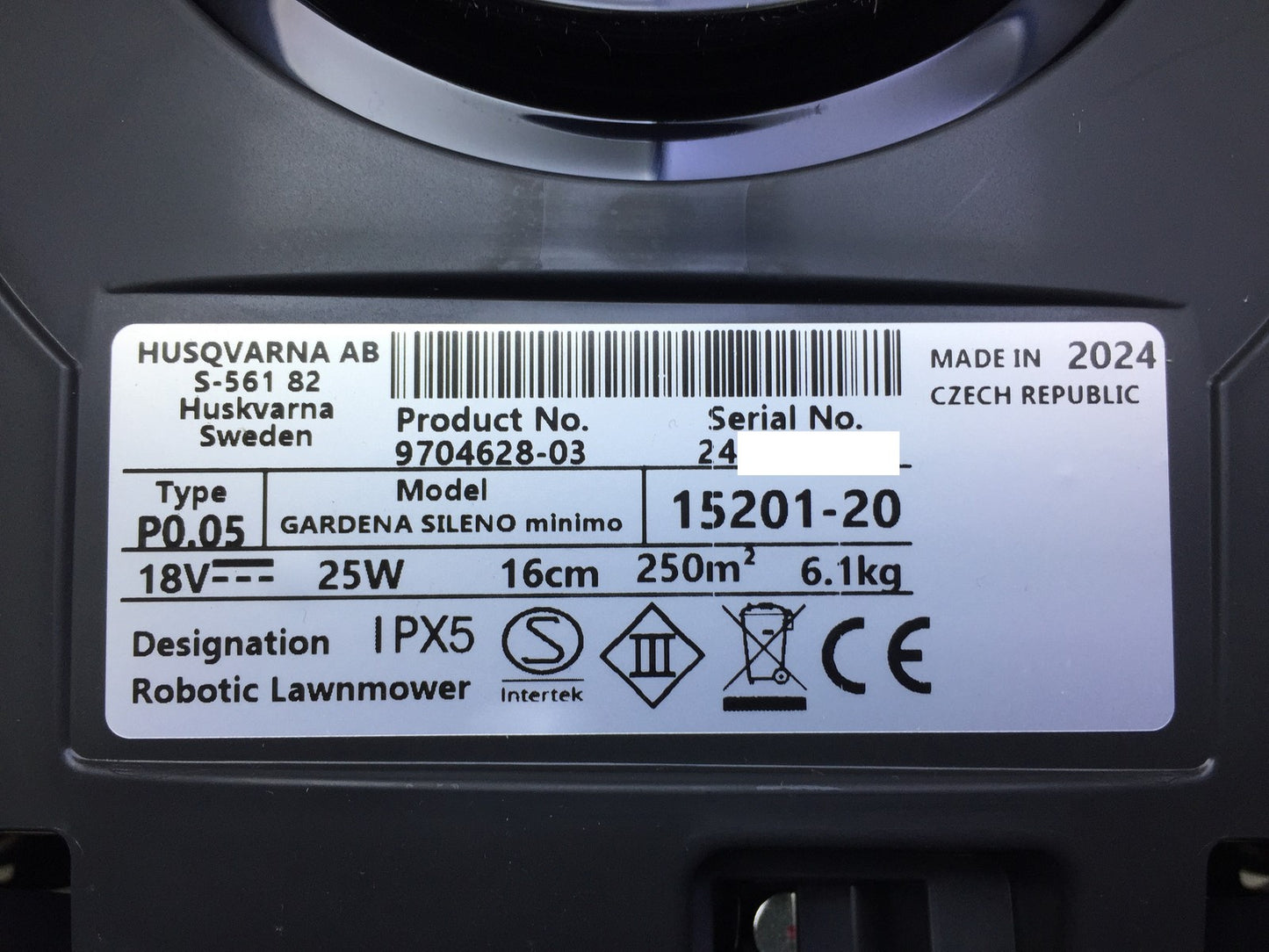 Gardena Mähroboter Rasenmäher SILENO minimo 250 m² (15201-20) Bluetooth I34206