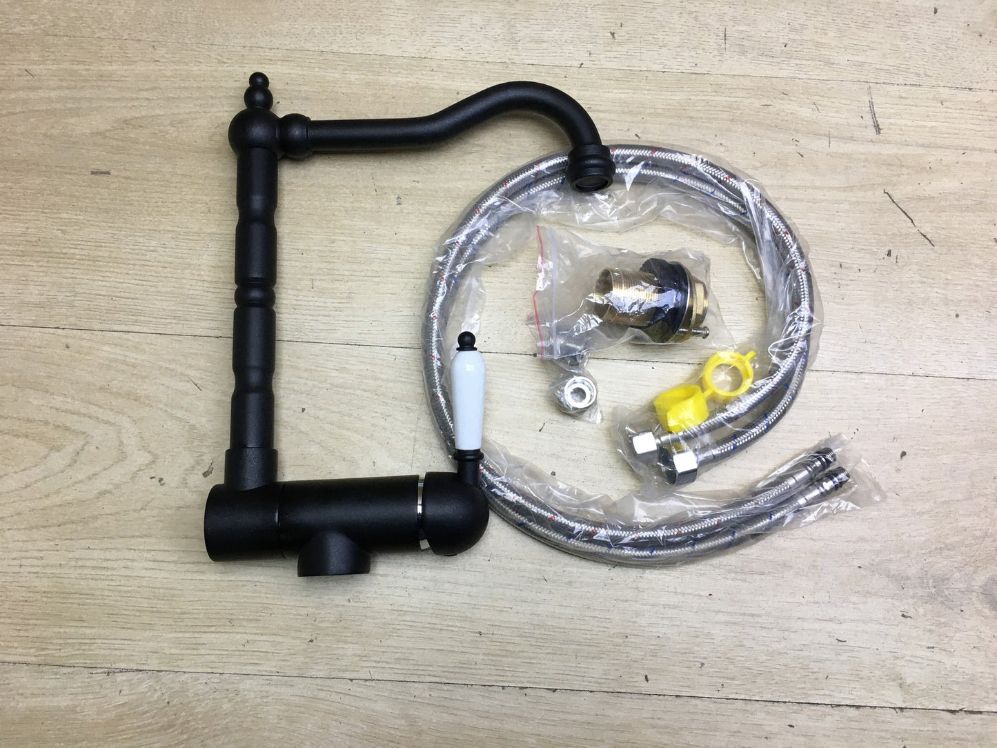 SJQKA Küchenarmatur, Wasserhahn Küche Schwarz, I34293