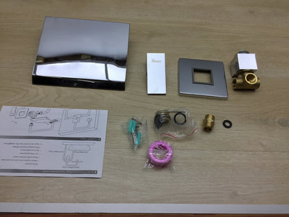 PHASAT BC02E Armatur Wand für Badezimmer Wasserhahn Wasserfall 2 Loch, I14865