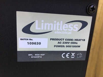 Kingfisher HEAT1B 2000W elektrischer Holzverbrennung Heizung, I28295