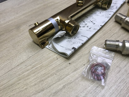 Hansgrohe Ecostat Comfort shower thermostat 13116990 exposed gold optic I31624