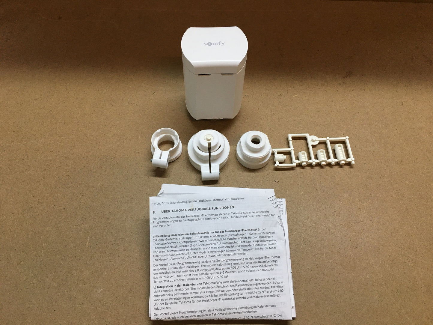 Somfy 1870508 Heizkörperthermostat Valve io, I32856