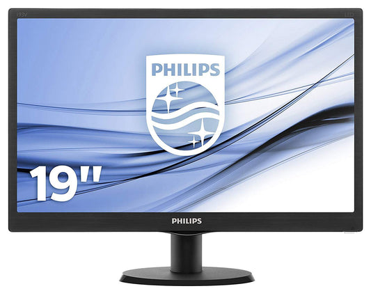 Philips 193V5LSB2/10 LED Monitor 18,5" 1366x768 VGA TN Panel 60Hz 5ms schwarz