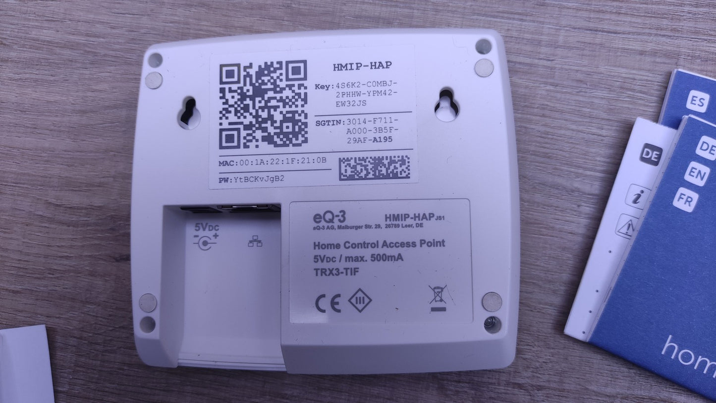 Homematic HMIP-HAP Control Access Point Gateway 140887A0, I33595