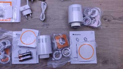 Netatmo Pack Smart Thermostat + 3 Thermostatic Heads, Remote Control, I32384