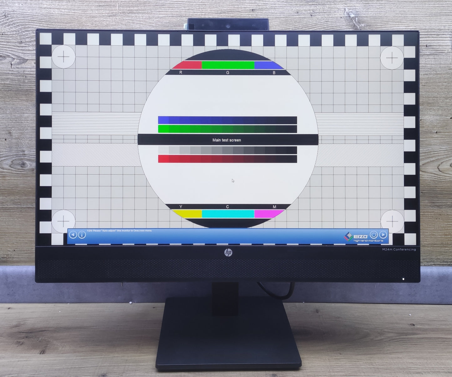 HP M24m Monitor 23.8" FHD 1920x1080 IPS DP HDMI USB-C 75Hz Webcam Microphone 