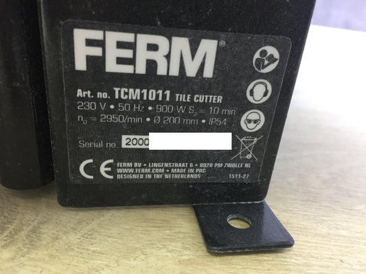 FERM TCM1011 Fliesenschneider 900W 2950/min 200mm, I19745