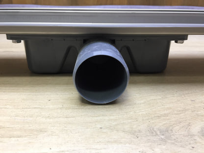 VOGI Duschrinne Edelstahl Komplettset DUO Befliesbar, 100 cm, I33927