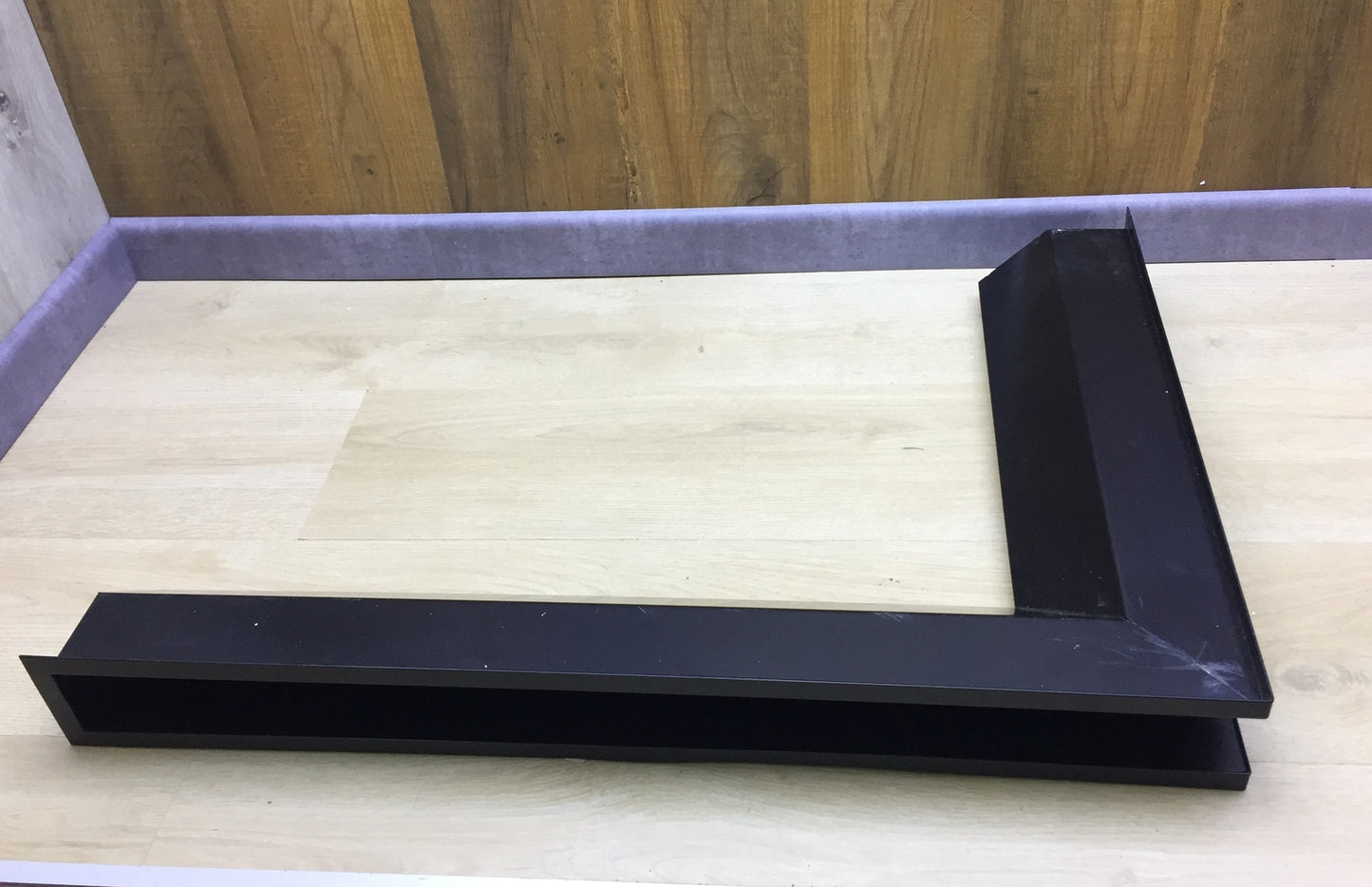 KRATKI rechtes Lüfteckkamingitter 547 x 766 x 90 mm, schwarz, I21357