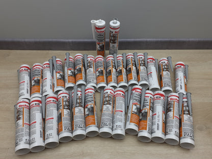 10.64 €/L 30x fischer Bausilicon Silikon DBSA Dichtmasse betongrau 310 ml I15943