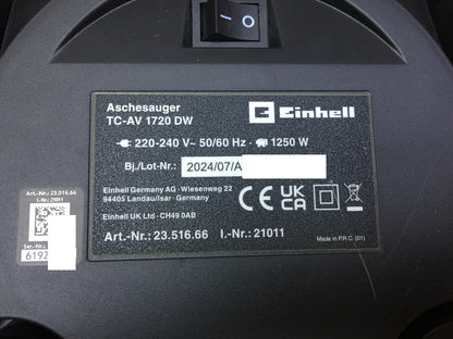 Einhell TC-AV 1720 DW Aschesauger 1250W 20l (2351666), I33566