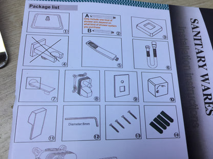 HUAHOMDY Duschsystem Unterputz Set 12 Zoll Regendusche, I23919