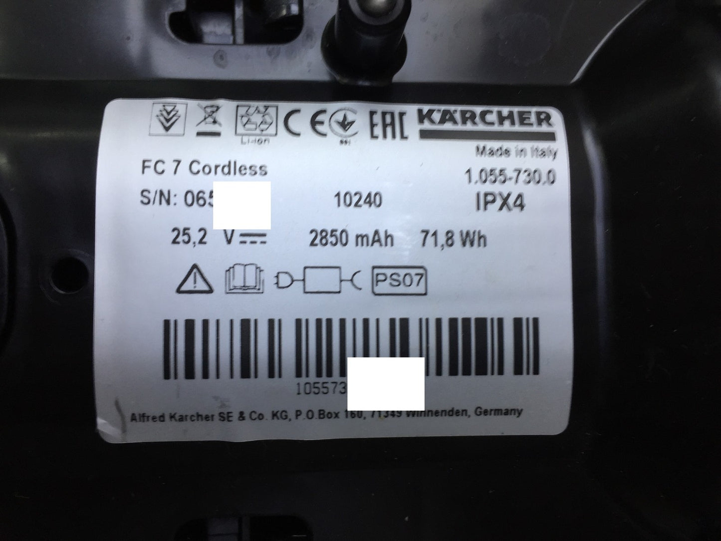 Kärcher FC 7 Cordless gelb Akku-Hartbodenreiniger (1.055-730.0), I34230