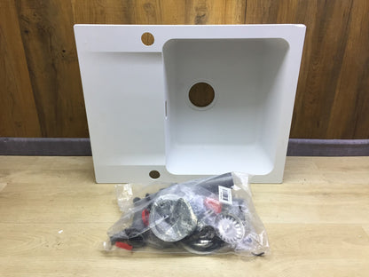 Franke Tectonite-Einbauspüle Orion OID 611-62 114.0380.626 polarweiß, I34259