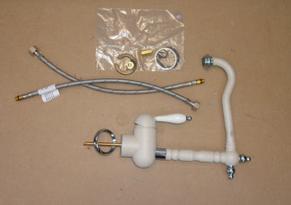 Franke Old England Avena Wasserhahn, Edelstahl, Keramik, 3,5 cm, 360°, I05123