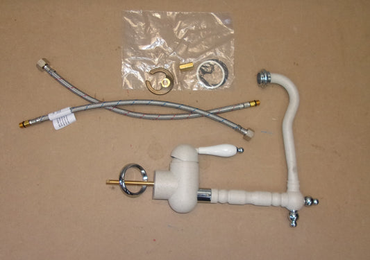 Franke Old England Avena Wasserhahn, Edelstahl, Keramik, 3,5 cm, 360°, I05123