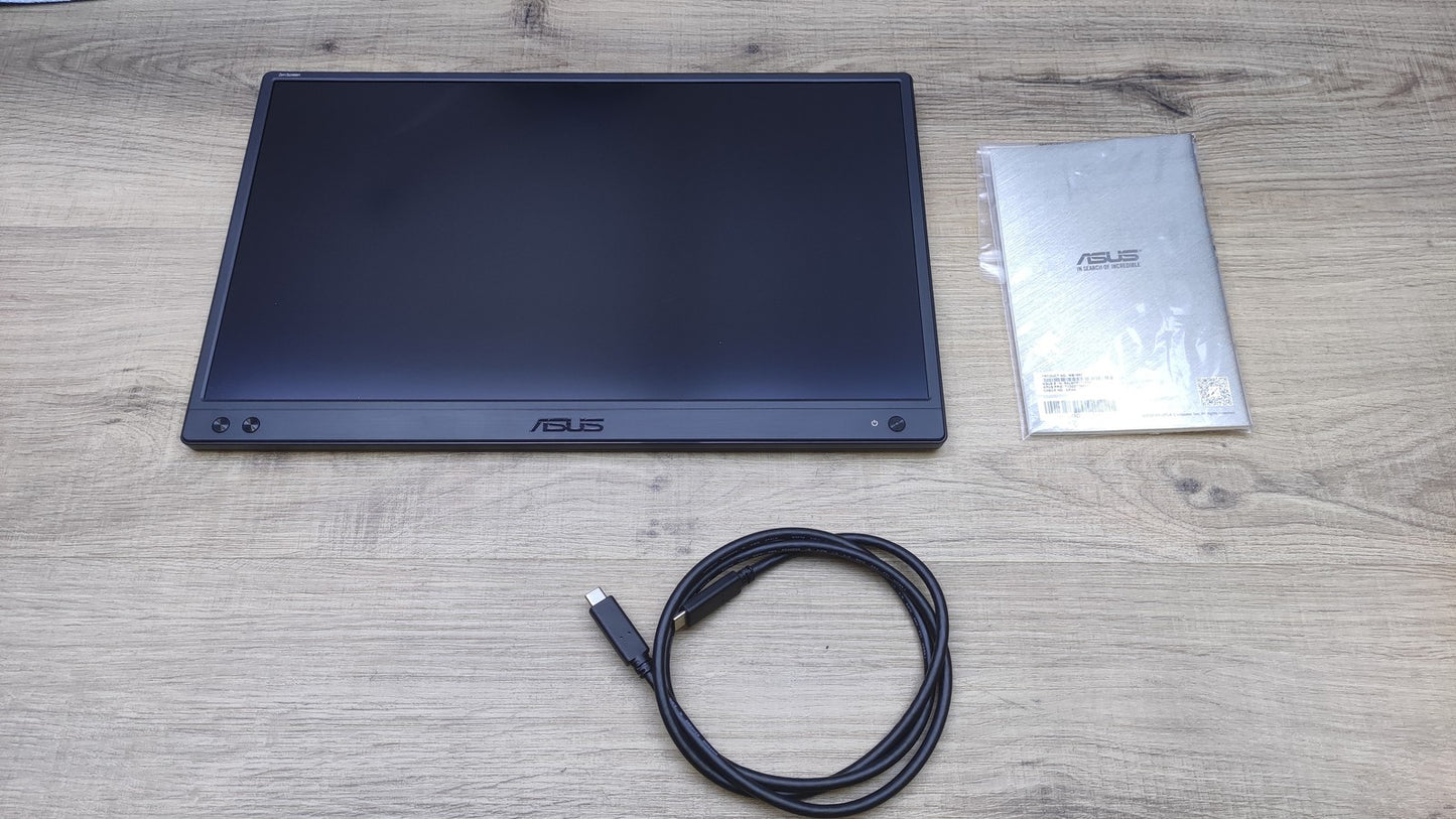 ASUS ZenScreen MB166C Monitor 15.6" FHD 1920x1080 USB-C IPS-Panel 60Hz schwarz