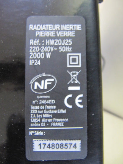 Carrera Heizkörper Heigerät Keramik Glas LCD 2000 W schwarz Rechnung D43956