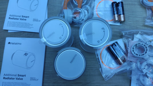 Netatmo Pack 3 Connected and Smart Thermostats, I32409 