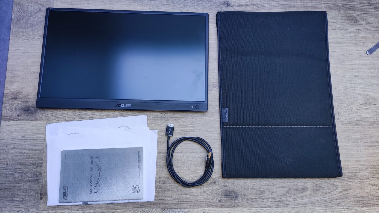ASUS ZenScreen MB165B Monitor 15.6" HD ready 1366x768 TN panel USB black 