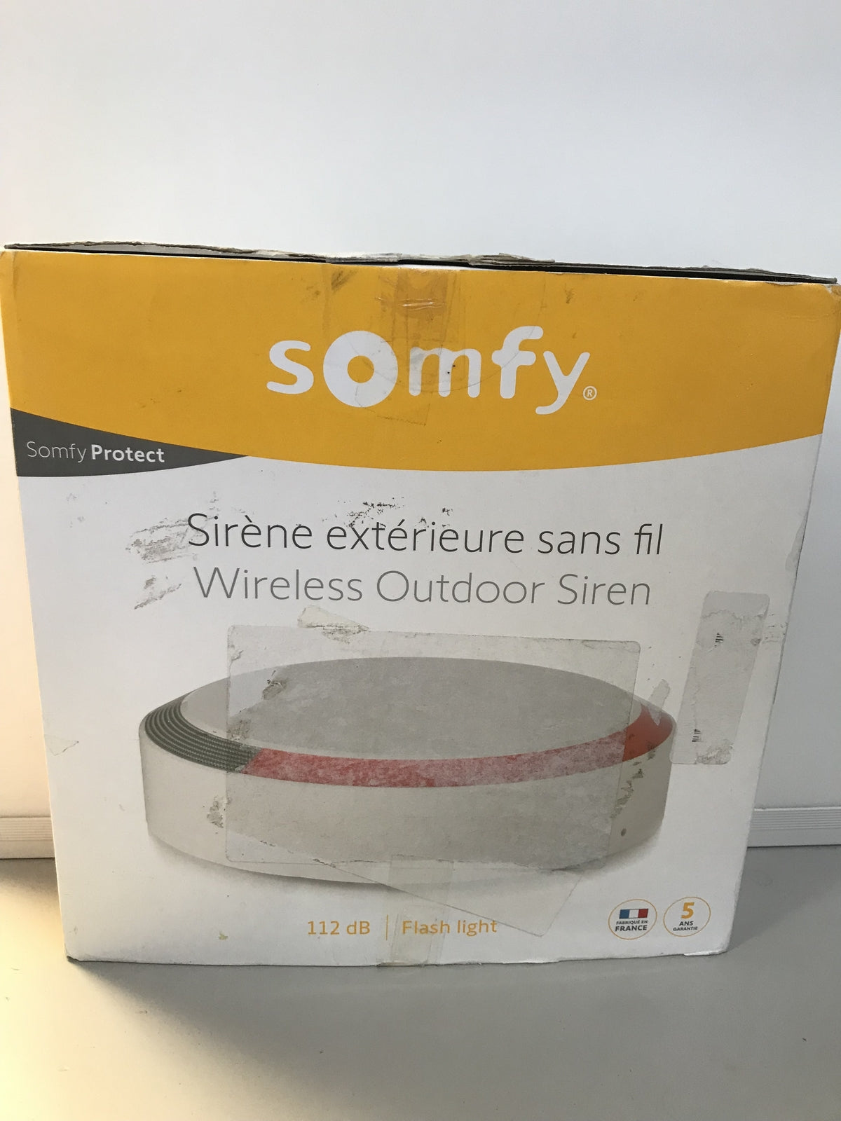 Somfy 2401491 Outdoor Siren for Security System Plug, 112dB, I32722