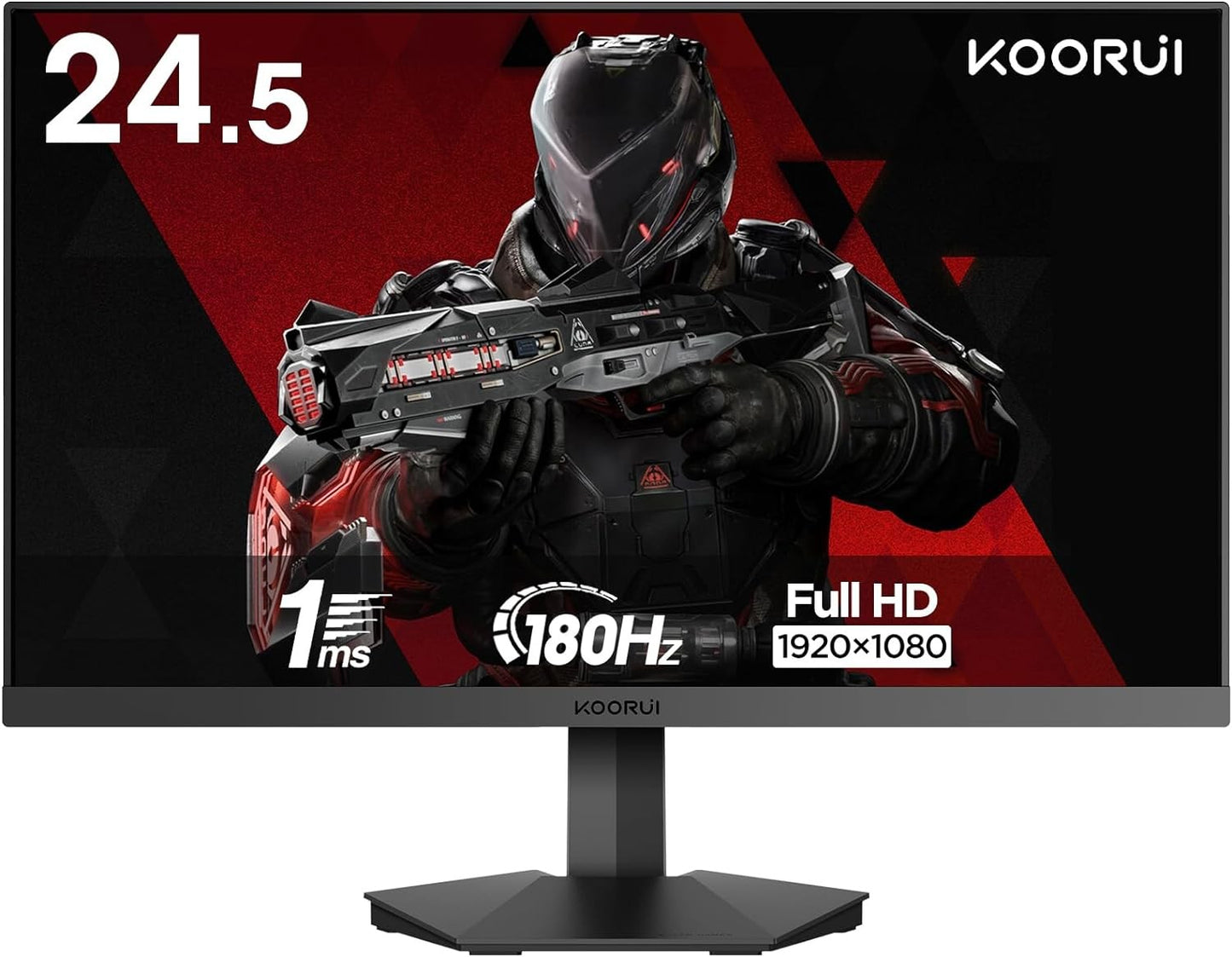 Koorui 25E3A Monitor 24.5" FHD 1920x1080 IPS HDMI DP NVIDIA G-Sync 170Hz 1ms 