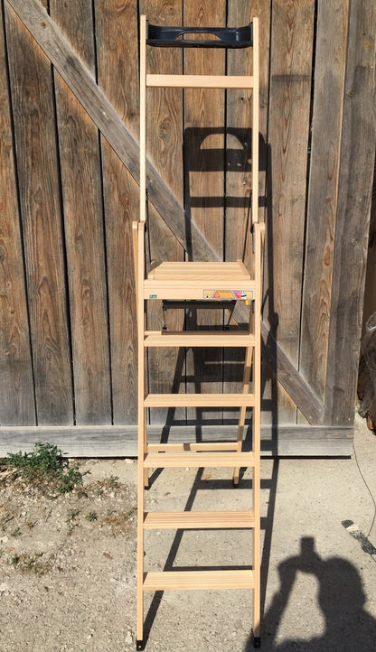 FoppaPedretti 9900380003 Wooden ladder 6 steps Naturale, I32948 